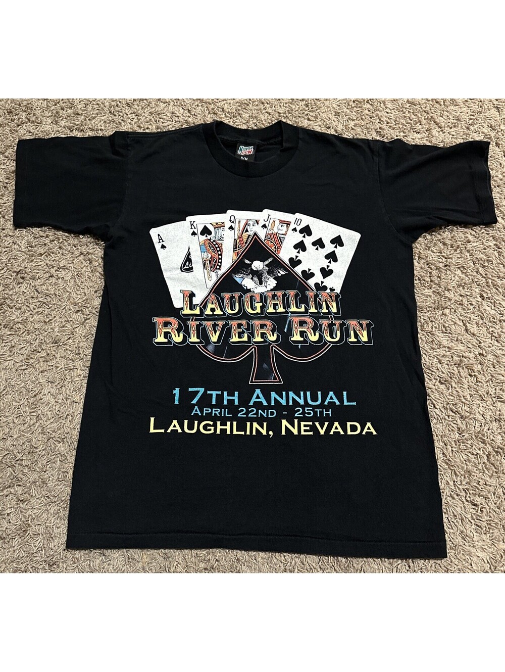 Vintage 90’s Laughlin River Run T Shirt Small Mountain Dew Bike Motorcycle
